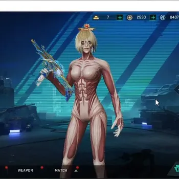 Blood Strike Accounts Collab Skin ASIA|ETERNAL MP7 Tidesong|Collab AOT Female Titan,M4A1 Battle of Faith|Ultra