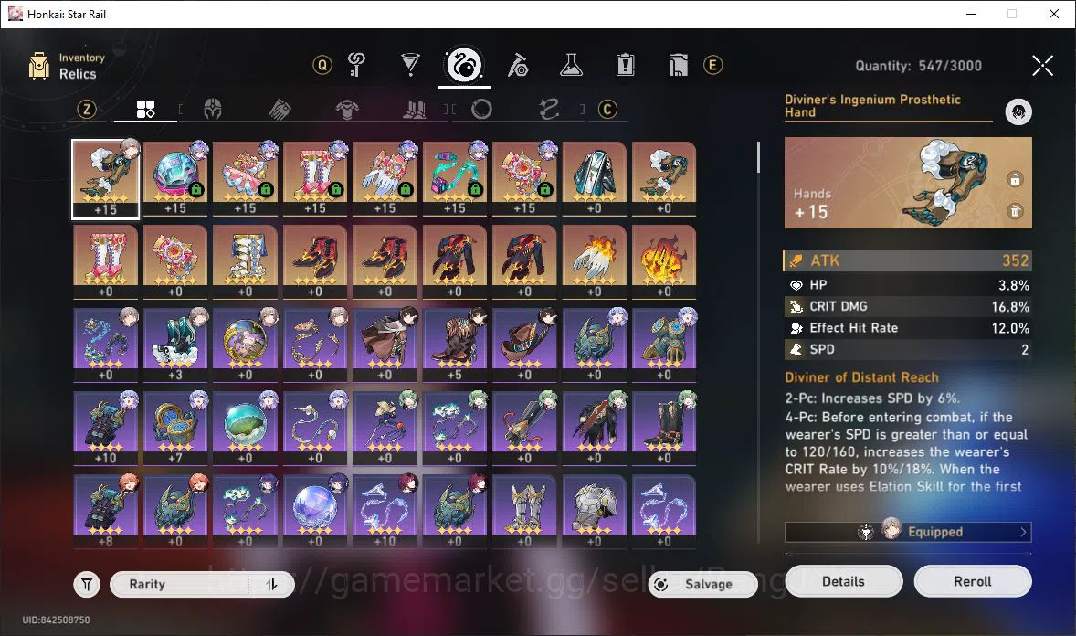 Honkai Star Rail Accounts [ASIA] TL 43 | 8 Limit | Dan Heng | Kafka | Silver image 7