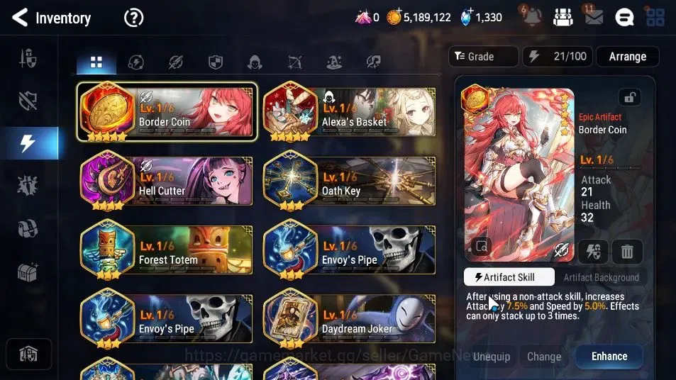 Epic Seven Accounts GLOBAL Unverif|New Era|2 ML (Rhiana & Luciel,Blood image 14