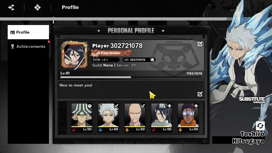 BLEACH: Soul Resonance Accounts Nuverse SEA|Lv 41 7 SSR (Toshiro+Sign,Kisuke+Sign, image 14