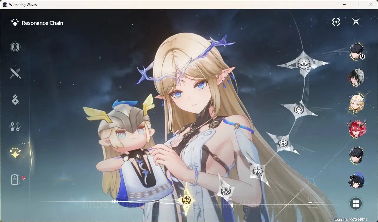 Wuthering Waves Accounts Others SEA|UL 55|Rank 6|4 Char Limited [Cartethyia Rc1,Ciaccona]+Sign,Chisa,Rebecca | Mc Male 3