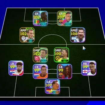 eFootball Accounts Others Android|Power 3102|Show Time Manuel Neuer,N Jackson|Epic Wesley,Aubameyang,Mar van