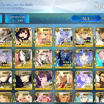 Fate-Grand Order Accounts NA Lv 131|RGB+O|17 SSR Servant|Melusine NP2,Space Ishtar NP2,Castoria,Skadi Caster,Merlin,CE Black