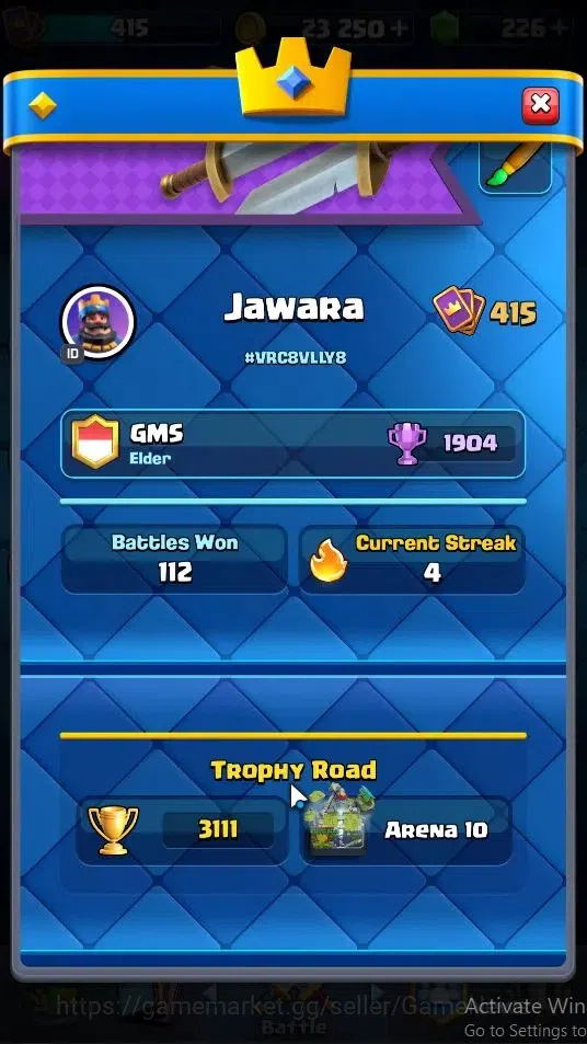Clash Royale Accounts Lv 10|KTL 10|Trophy 3111|Card 53|Limited Skin|1 He image 2