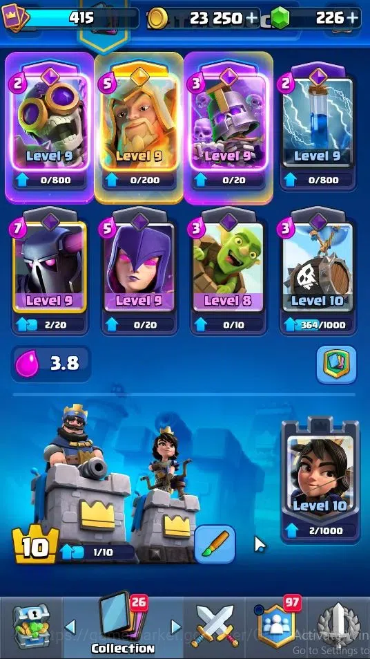Clash Royale Accounts Lv 10|KTL 10|Trophy 3111|Card 53|Limited Skin|1 He image 3
