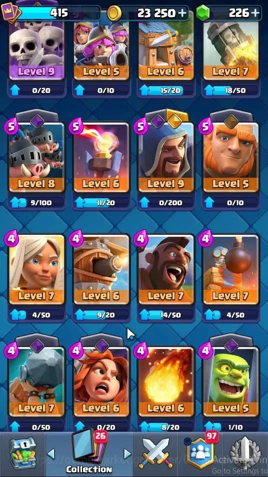Clash Royale Accounts Lv 10|KTL 10|Trophy 3111|Card 53|Limited Skin|1 He image 5