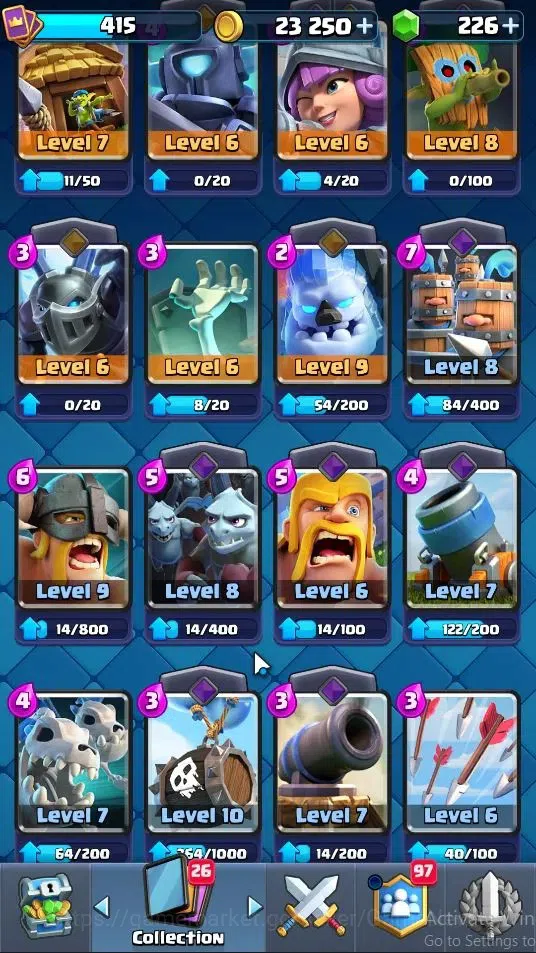 Clash Royale Accounts Lv 10|KTL 10|Trophy 3111|Card 53|Limited Skin|1 He image 6