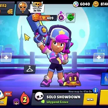 Brawl Stars Accounts 1112 Trophy|17 Brawlers 3 Max Lvl [Edgar,Shelly]|3 Epic Skins [DJ Emz,L Rico,Stellar Shelly]|6K