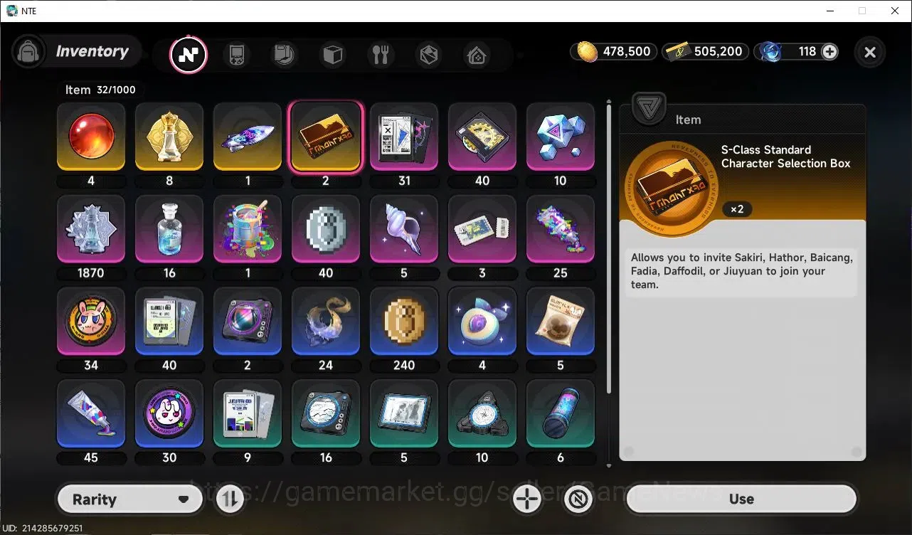 Neverness to Everness Accounts GLOBAL America|HL 10|2 SSR[Limited Shinku ,Hathor]2 card selector|OvercastG|6 SR|Female 6