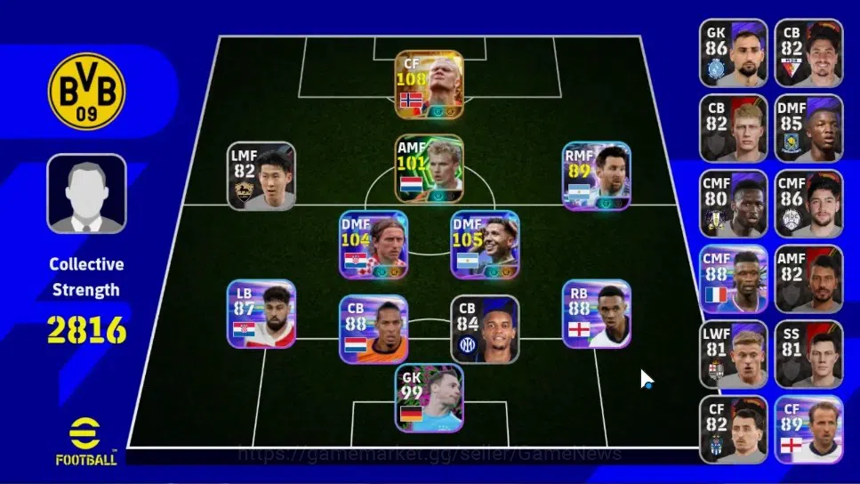 eFootball Accounts Legends & Iconic Players Android|Big Time Erling Haaland 5 Jul'26|Show Time Enzo Fernandez,Luka 1