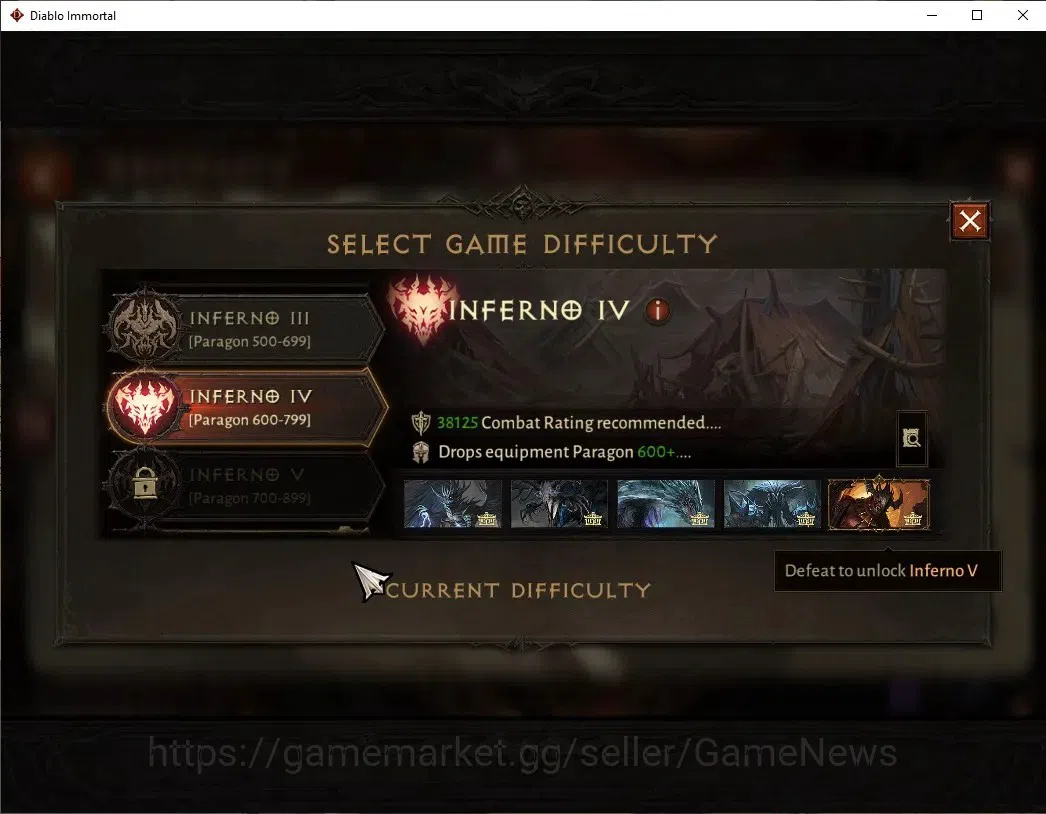 Diablo Immortal Accounts SEA-Vasily|CS ON|Lv60(874)|Wizard|CR 43k|Reso 510| image 15