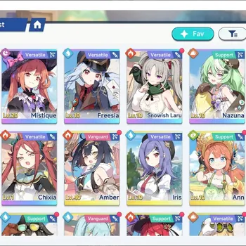 Stella Sora Accounts Global|Lv 27|8 SSR 2 Limited|Chitose & Snowish Laru|Mistique T1,Freesia T1,Nazuna T3,etc|13 SSR