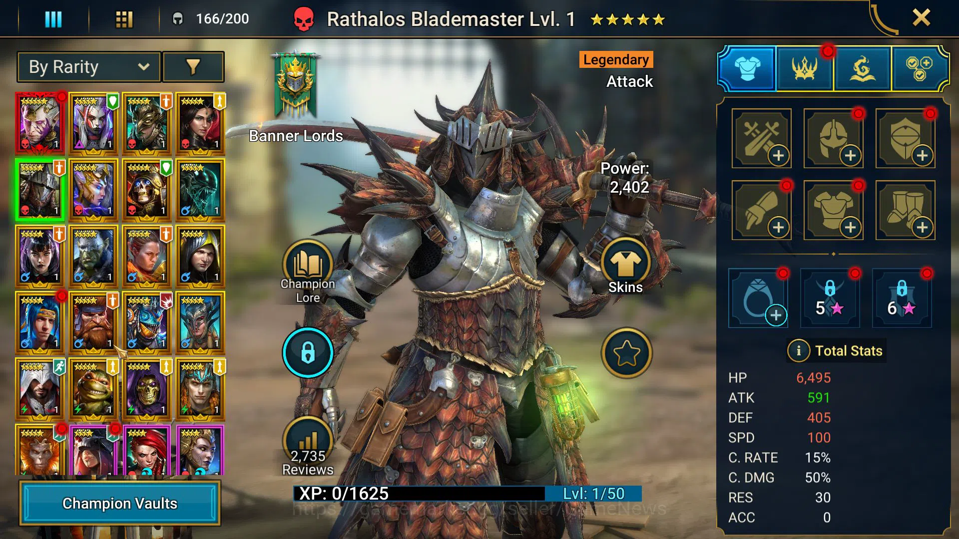 Raid: Shadow Legends Accounts Lv 4 752K Power|1 Mythical(Galathir)|21 Legendary( image 3