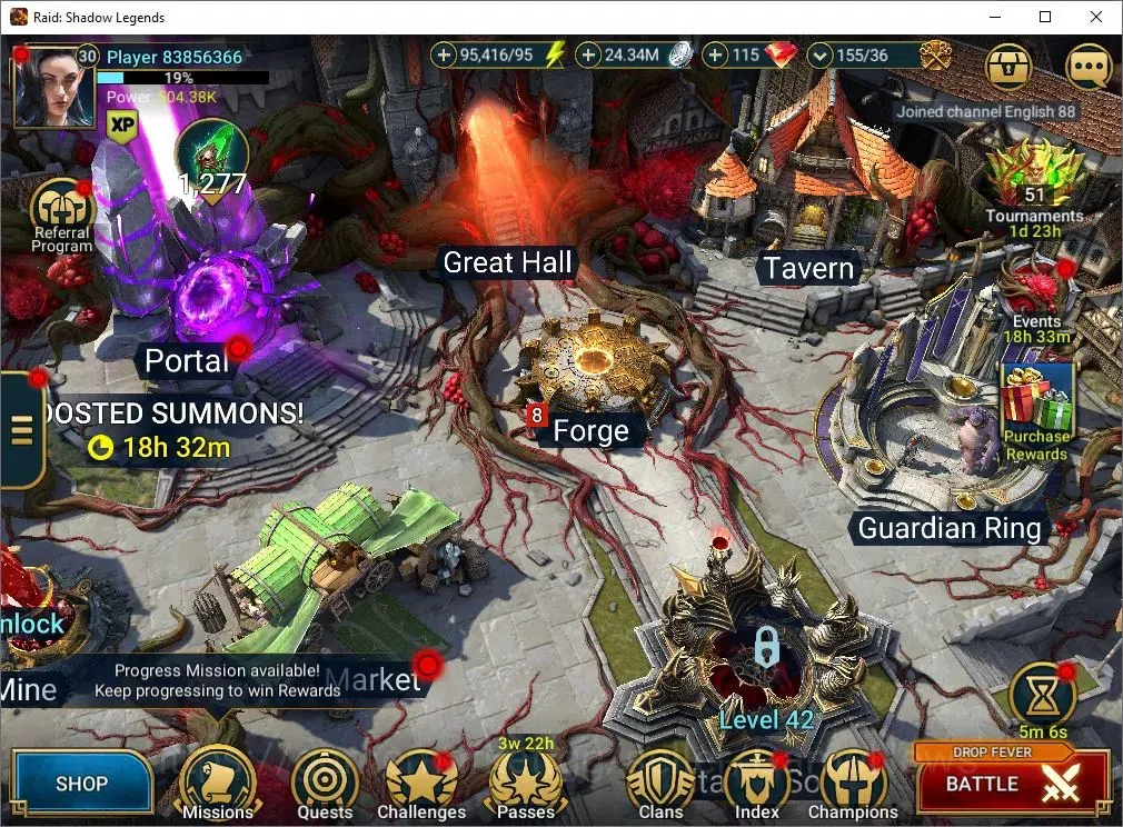 Raid: Shadow Legends Accounts Lv30 504K Power|1 Mytic(SS Galathir)+29 Legend(Sen image 1