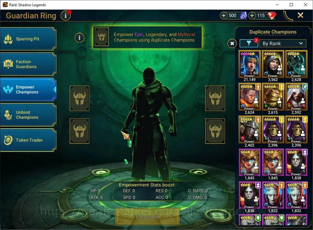 Raid: Shadow Legends Accounts Lv30 504K Power|1 Mytic(SS Galathir)+29 Legend(Sen image 10
