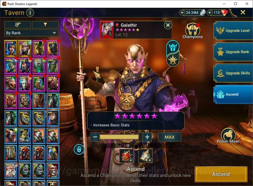 Raid: Shadow Legends Accounts Lv30 504K Power|1 Mytic(SS Galathir)+29 Legend(Sen image 15