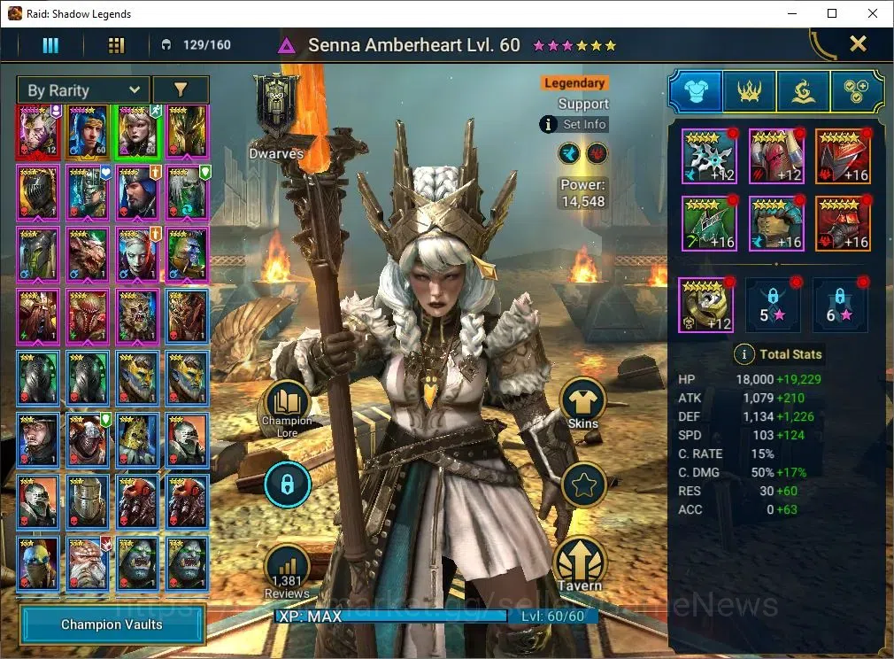 Raid: Shadow Legends Accounts Lv30 504K Power|1 Mytic(SS Galathir)+29 Legend(Sen image 4