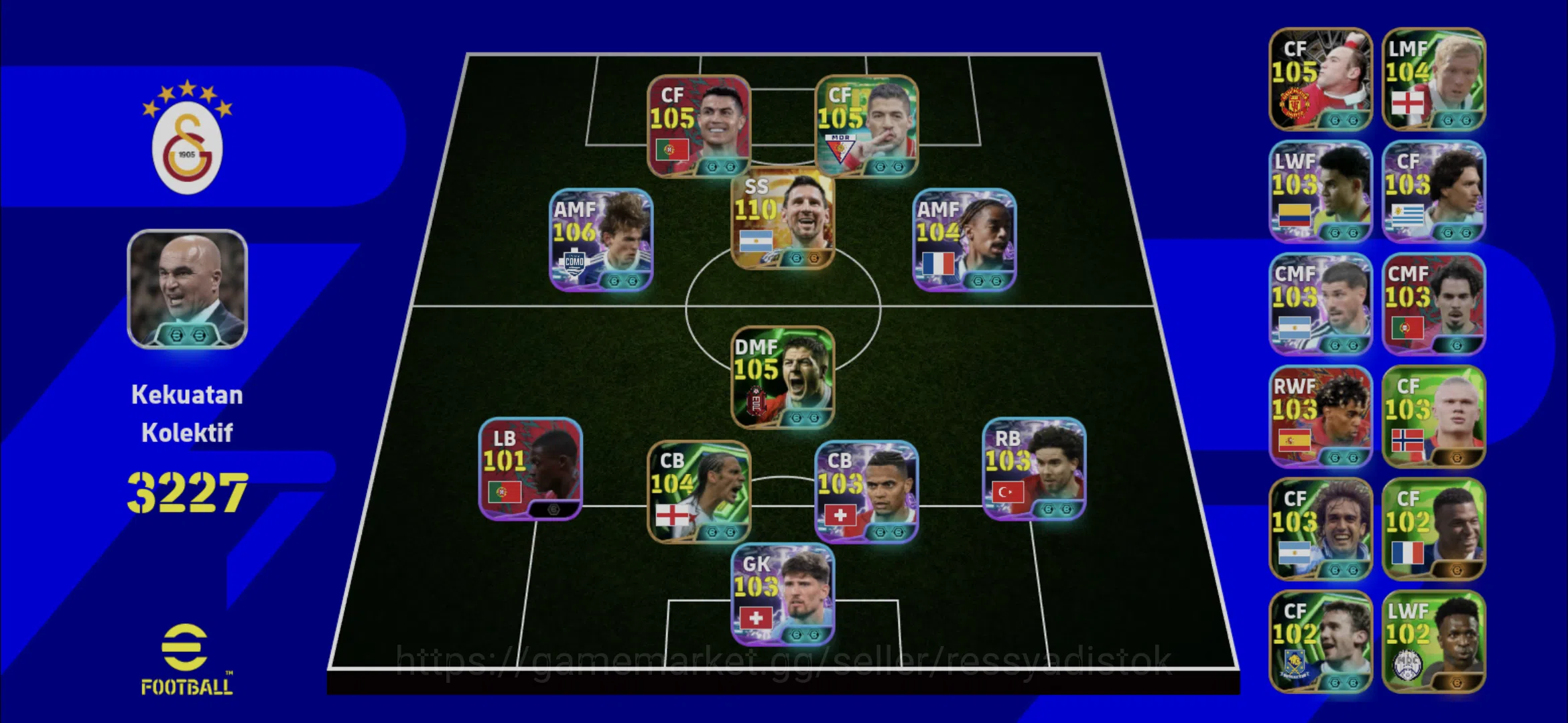 eFootball Accounts Legends & Iconic Players EFOOTBALL DREAM ACCOUNT | BIGTIME MESSI NEW,NICO PAZ,D BARCOLA,L SUAREZ,S 1
