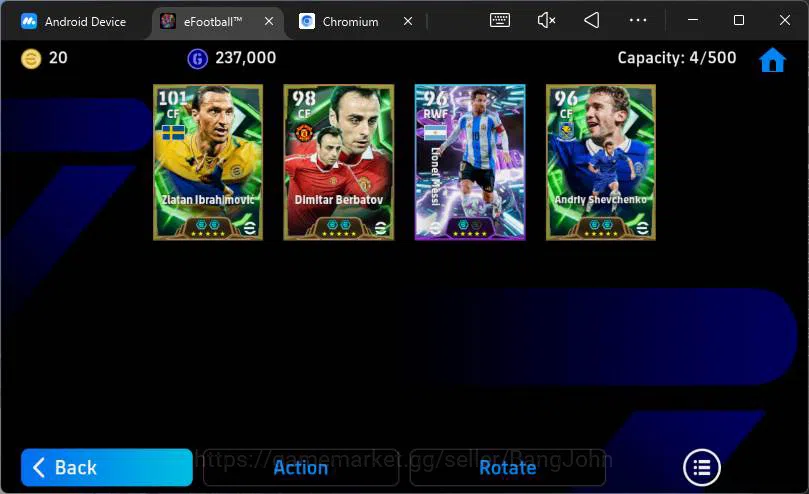 eFootball Accounts Android|Pw 3030|Zlatan Ibrahimovic + Berbatov + Sh image 2