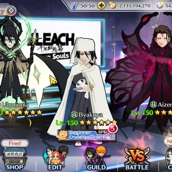 Bleach: Brave Souls Accounts High-End Global|798K BP+54K Orb|EndStory|7K BSAccTicket|ByakuyaTYBW26|Ulquiorra,Aizen