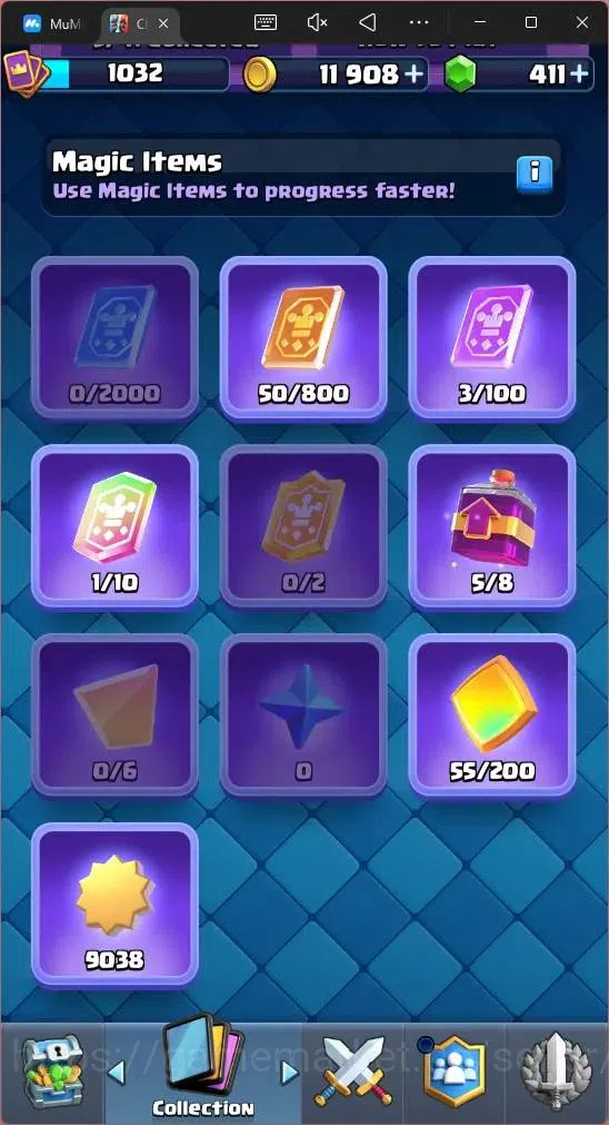 Clash Royale Accounts Global |CL 1032|KTL 12|Trophy 6000|108 Cards|1 L14 image 14
