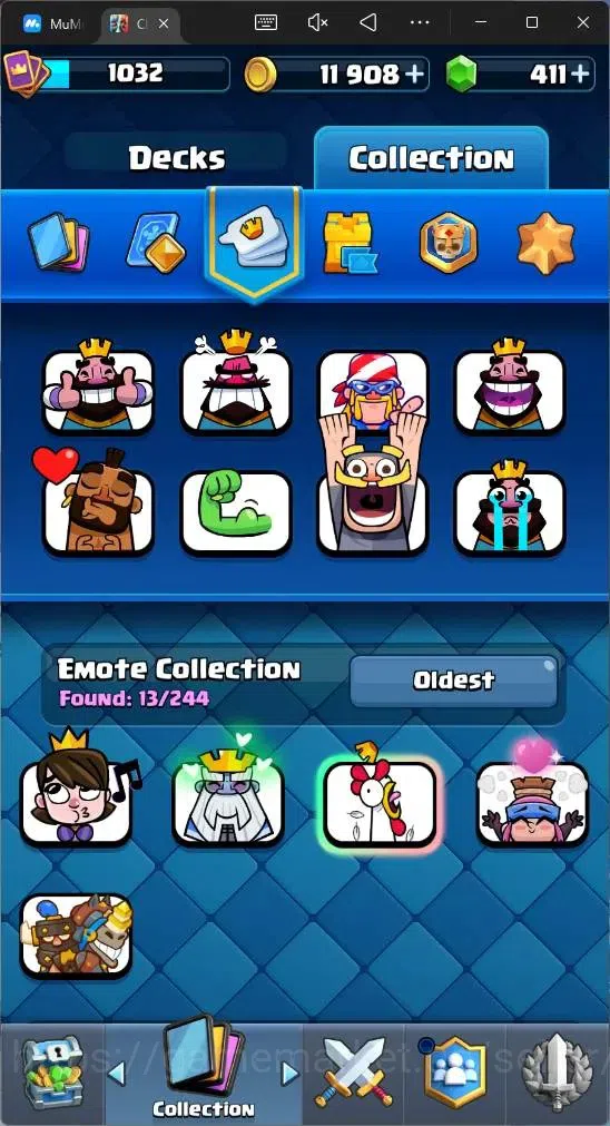 Clash Royale Accounts Global |CL 1032|KTL 12|Trophy 6000|108 Cards|1 L14 image 15
