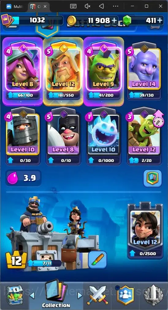 Clash Royale Accounts Global |CL 1032|KTL 12|Trophy 6000|108 Cards|1 L14 image 6