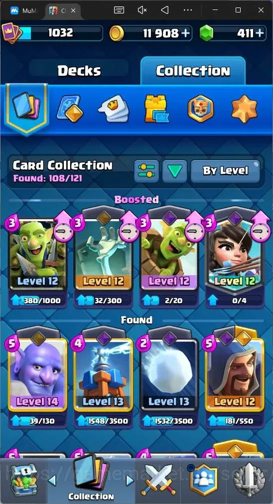 Clash Royale Accounts Global |CL 1032|KTL 12|Trophy 6000|108 Cards|1 L14 image 7