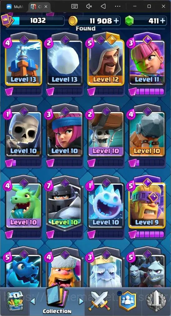 Clash Royale Accounts Global |CL 1032|KTL 12|Trophy 6000|108 Cards|1 L14 image 8