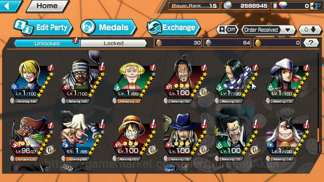 One Piece Bounty Rush Accounts Global |5 EX META|4Emperor Monkey D.Luffy,BP Kuzan image 10