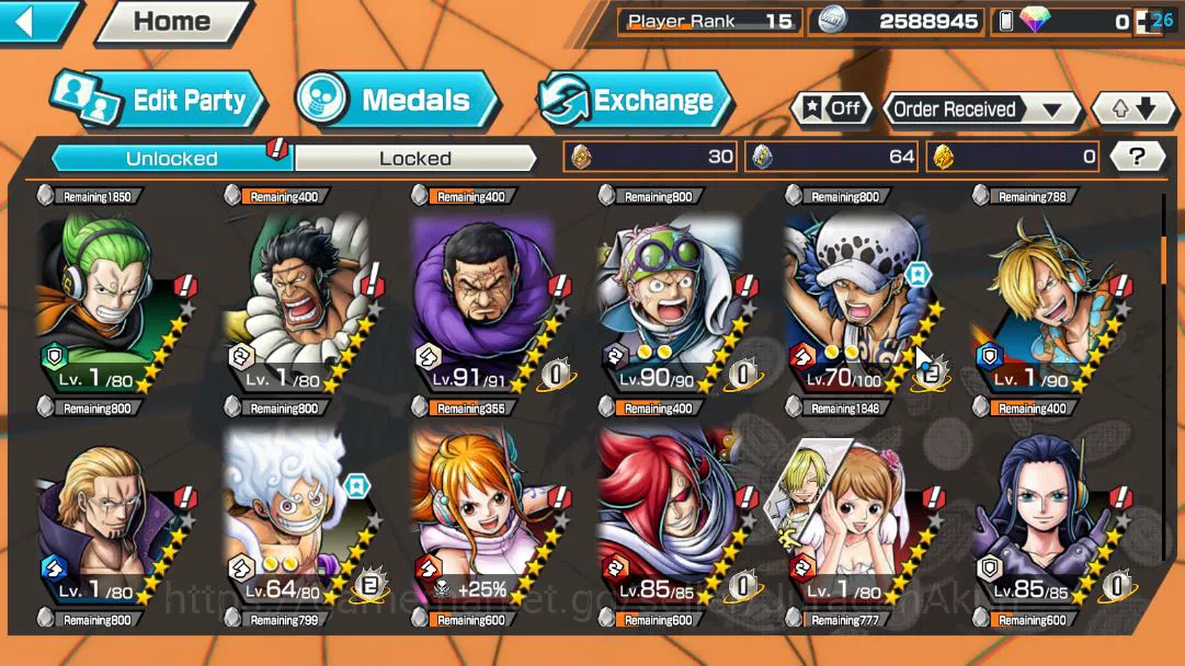 One Piece Bounty Rush Accounts Global |5 EX META|4Emperor Monkey D.Luffy,BP Kuzan image 5
