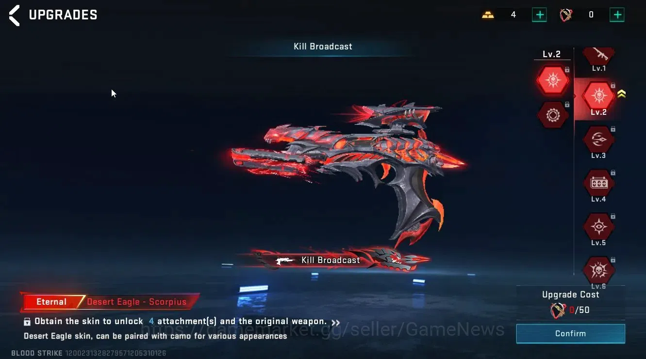 Blood Strike Accounts ASIA|ETERNAL [DEagle-Scorpius]|Collab TR [Takemich image 19
