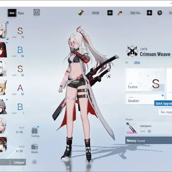 Punishing: Gray Raven Accounts Mid-Game NA|Lv 45|11k BC|S Lucia Crimson Weave & S No 21 Feral|1 S Omniframe & 1 Wp