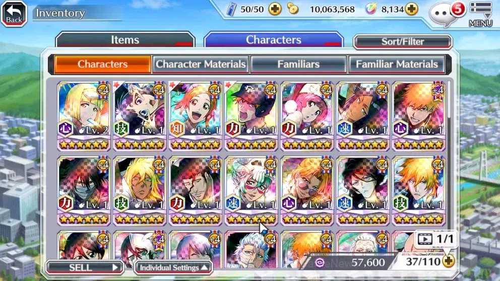 Bleach: Brave Souls Accounts Starter [GLOBAL]8K Orbs|Fresh All Story|Dream Team Ichigo,SwimSuit26 Gisele,Orihime,TYBW25 10