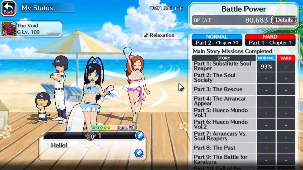 Bleach: Brave Souls Accounts Starter [GLOBAL]8K Orbs|Fresh All Story|Dream Team Ichigo,SwimSuit26 Gisele,Orihime,TYBW25 4