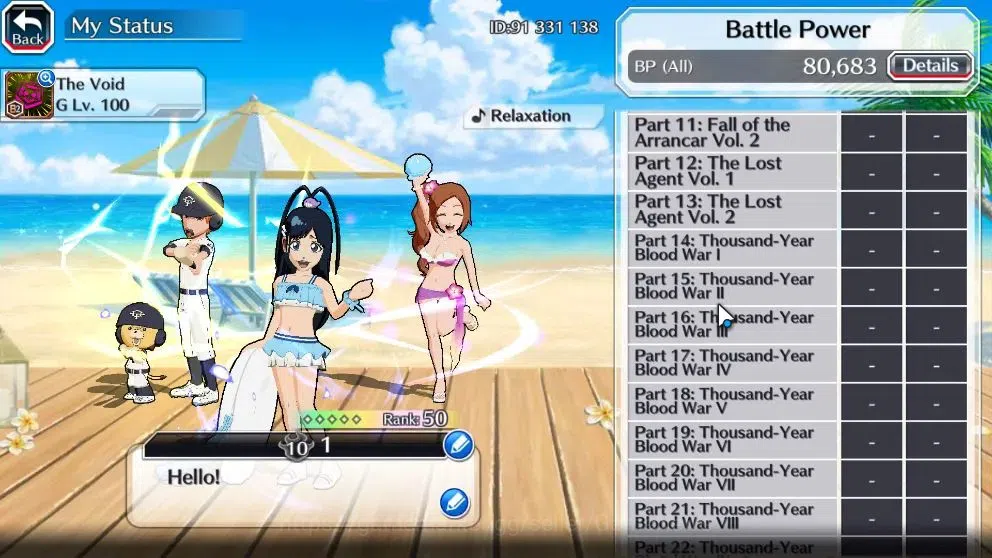 Bleach: Brave Souls Accounts Starter [GLOBAL]8K Orbs|Fresh All Story|Dream Team Ichigo,SwimSuit26 Gisele,Orihime,TYBW25 5
