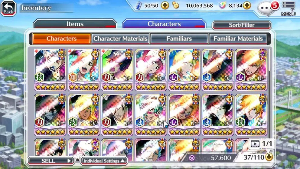 Bleach: Brave Souls Accounts Starter [GLOBAL]8K Orbs|Fresh All Story|Dream Team Ichigo,SwimSuit26 Gisele,Orihime,TYBW25 9
