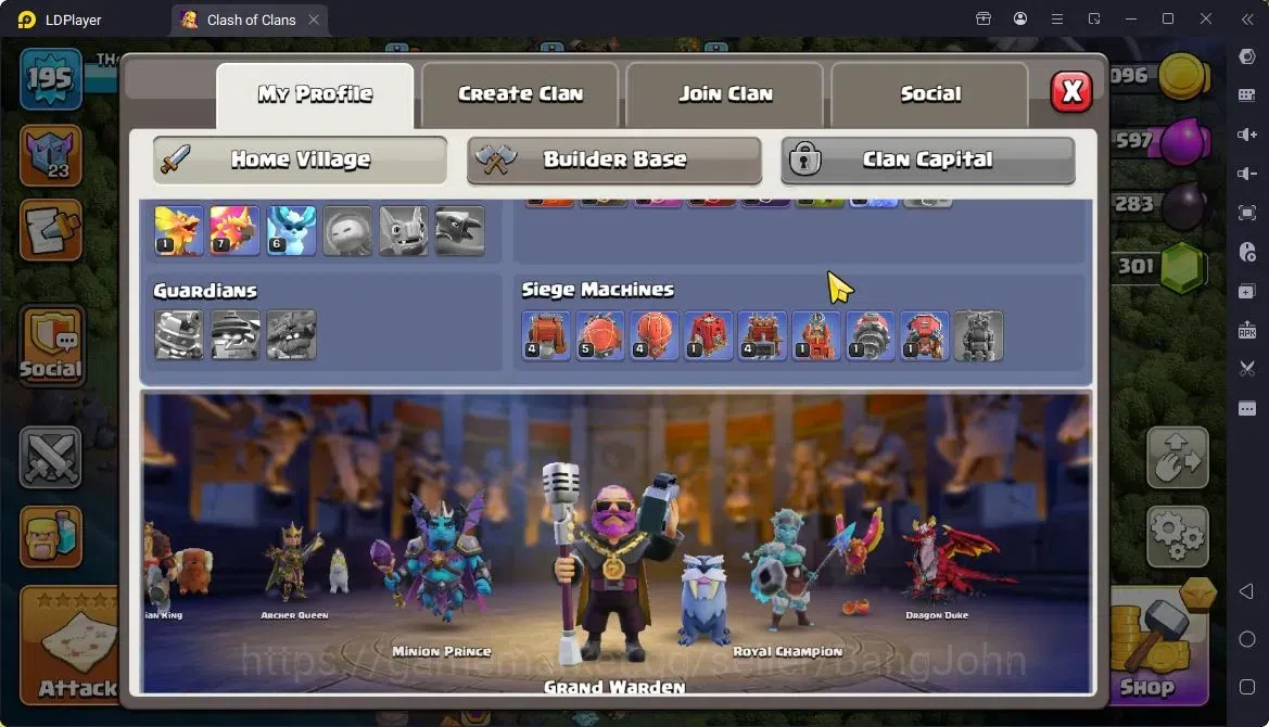 Clash of Clans Accounts High-End Global |TH 17-BH 10|LVL195|BK67,AQ96,MP49,GW52,RC41,DD9|BM26,BC22|6 Legend skin & 8 2
