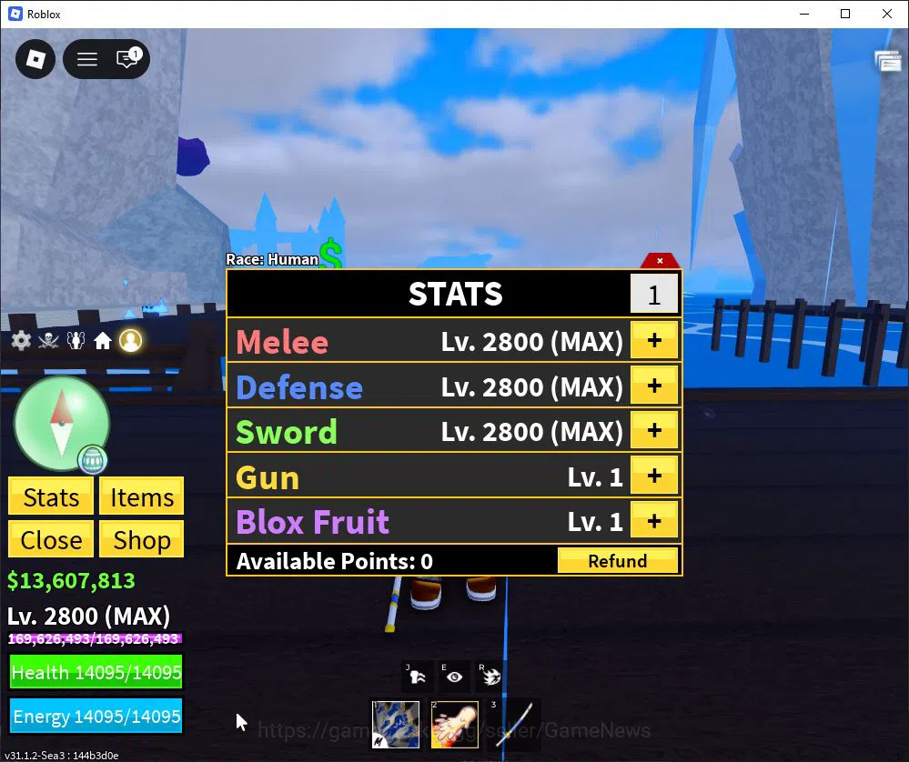 Roblox Accounts Blox Fruit |Lv Max + Dough,GodHuman|13M Beli 37K F image 1