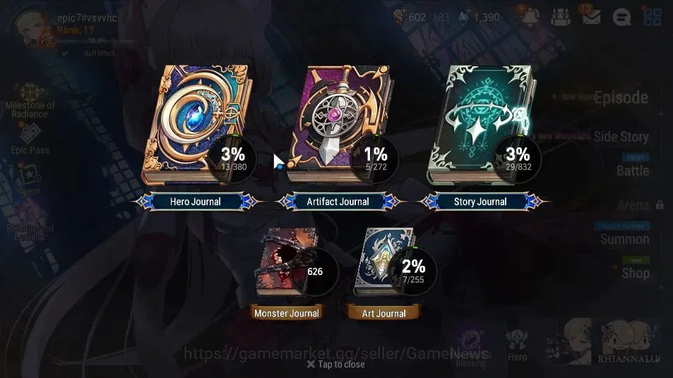 Epic Seven Accounts GLOBAL Unverif|New Era|3 ML(Rhiana NLucel,Spect te image 3