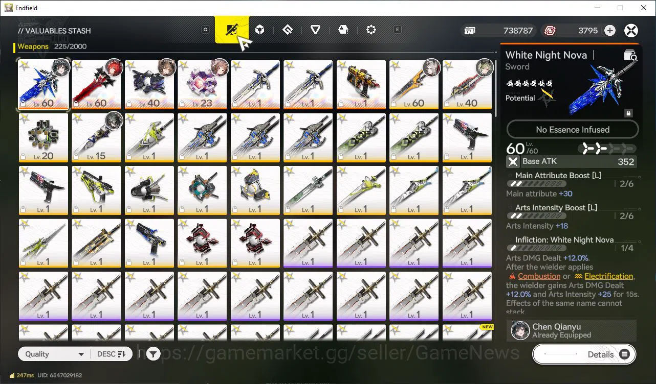Arknights: Endfield Accounts Asia Lv52|11K+ Arsenal|6 SSR[LaevatainP2+Sign,Arde image 10