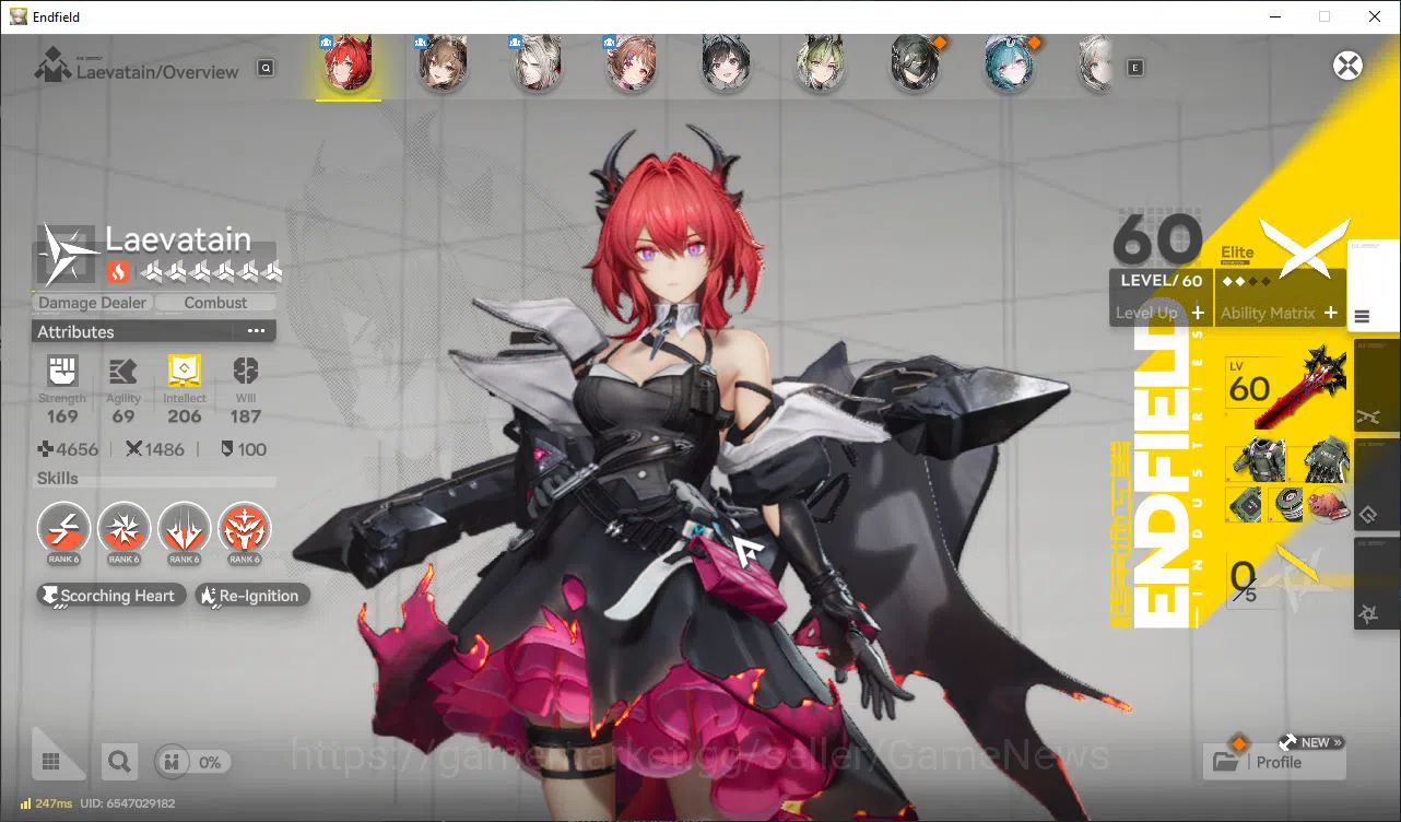 Arknights: Endfield Accounts Asia Lv52|11K+ Arsenal|6 SSR[LaevatainP2+Sign,Arde image 2