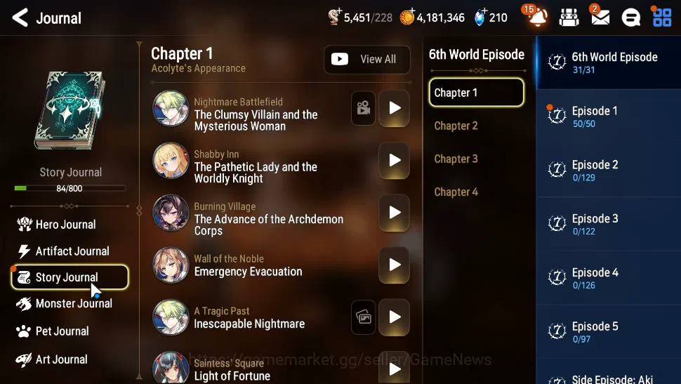 Epic Seven Accounts Starter ASIA Unverif|Starter|6 ML(DCorvus, Harsetti,TE Kayron, etc), Wukong, Fenne, etc|Poh+Bles ON|5K 10
