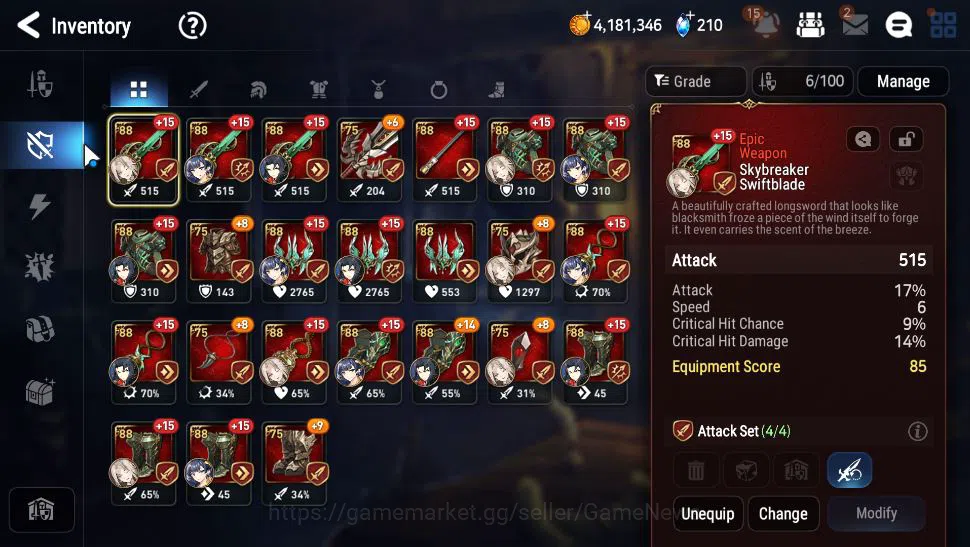 Epic Seven Accounts Starter ASIA Unverif|Starter|6 ML(DCorvus, Harsetti,TE Kayron, etc), Wukong, Fenne, etc|Poh+Bles ON|5K 14