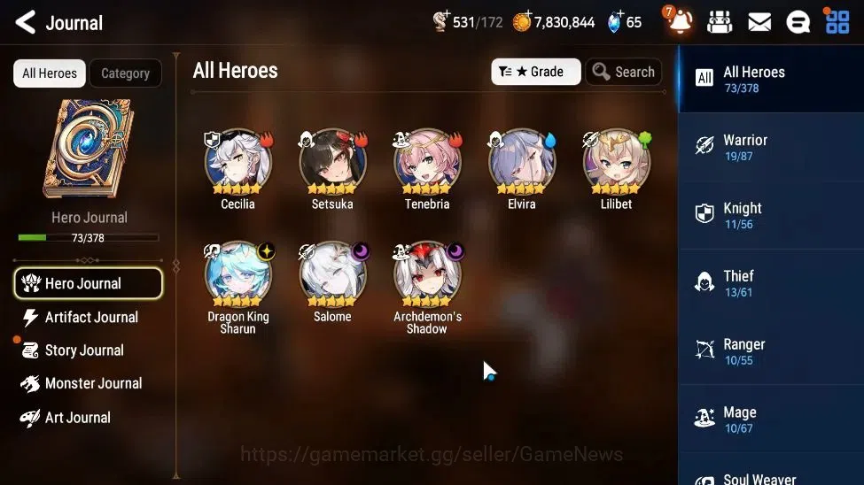 Epic Seven Accounts GLOBAL Unverif|New Era|3 ML(Salome,Dragon King Sha image 6