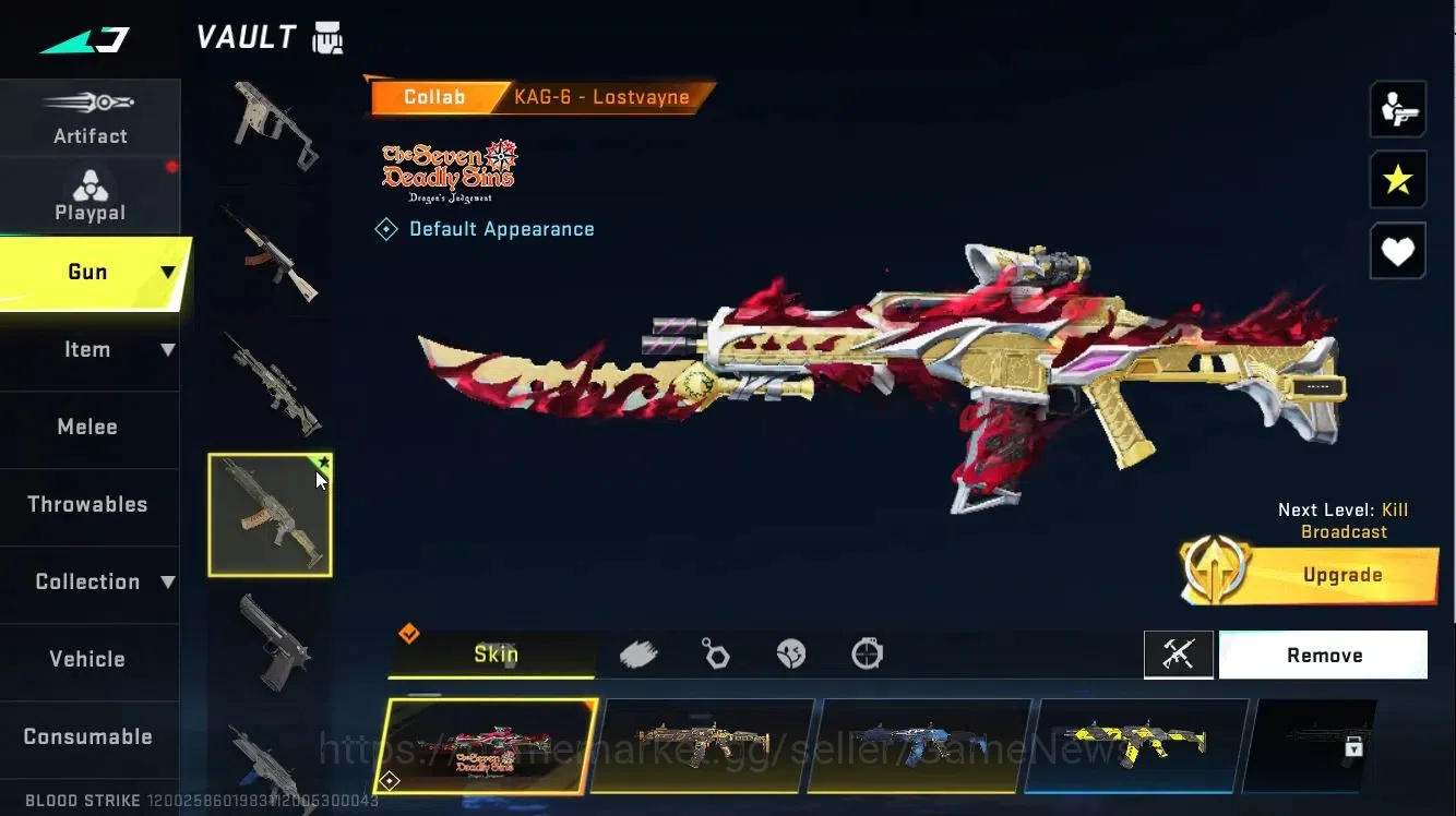 Blood Strike Accounts ASIA|Collab 7DS[KAG6,Kar98]+EVA[MCX]|16 ULTRA Seda image 15