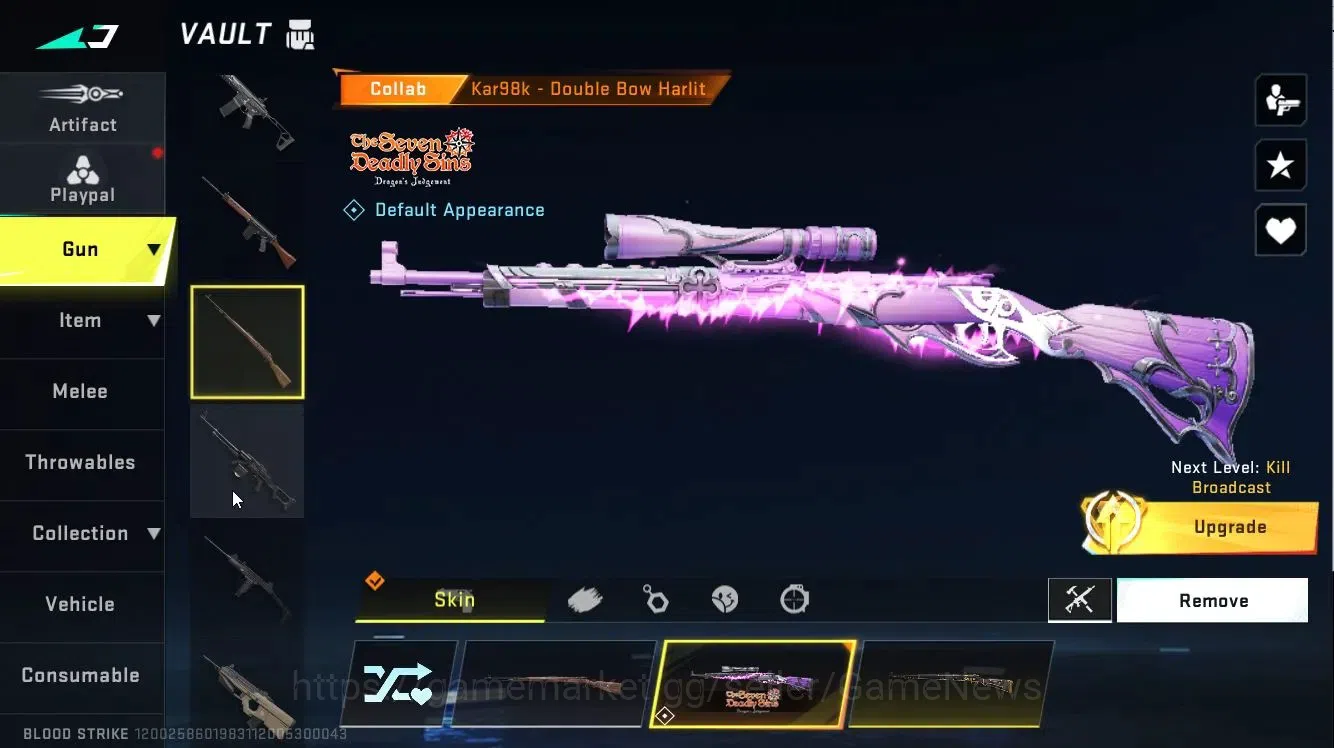 Blood Strike Accounts ASIA|Collab 7DS[KAG6,Kar98]+EVA[MCX]|16 ULTRA Seda image 19