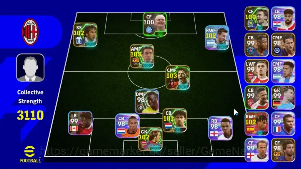 eFootball Accounts Legends & Iconic Players Android|6 Epic Xavi,Steven Gerrard,Frank Rijkard,David Seaman,Raul,Andriy 1