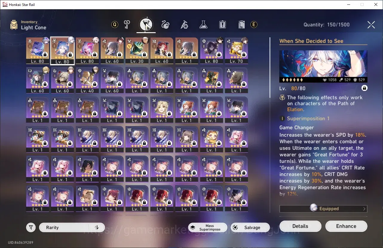 Honkai Star Rail Accounts ASIA | TL 65 | 8 LIMIT | SILVER WOLF | SPARXIE | D image 9
