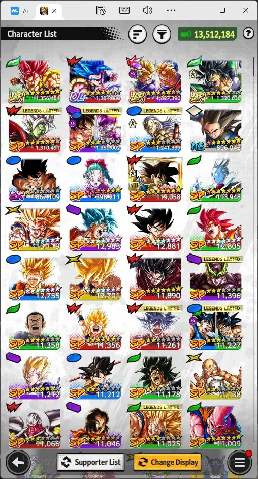 Dragon Ball Legends Accounts Global |Lvl 151|13.5M Total Power|28.8K CC|3 LR|1  image 14